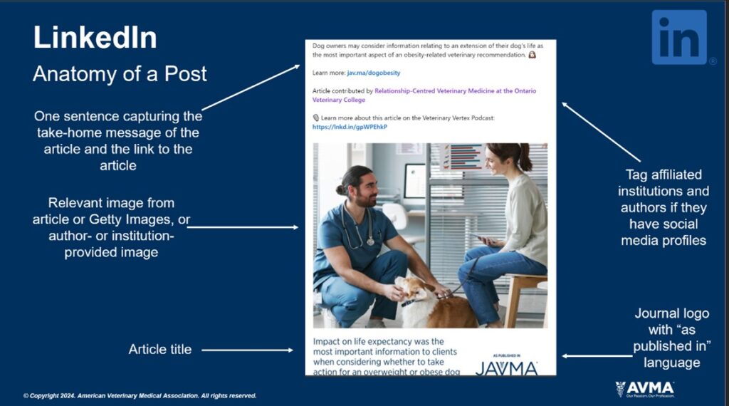 <b>Figure 2.</b> Anatomy of a LinkedIn post.